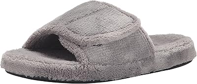 Pantoufles akron spa slide pour hommes avec sangle réglable et doublure en tissu