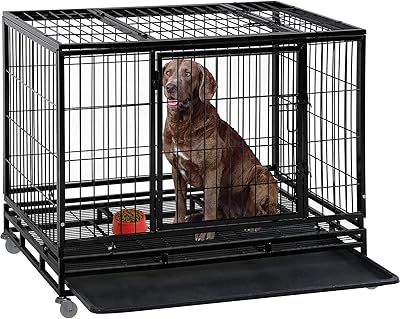 Grande caisse robuste pour chien de 48 pouces parc pour animaux de compagnie