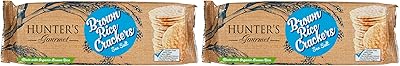 Craquelins de riz brun hunter gourmet, saveurs assorties, 100 g, paquet de 2