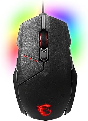 Souris de jeu msi clutch gm50 clutchgm50 usb rgb réglable jusqu'à