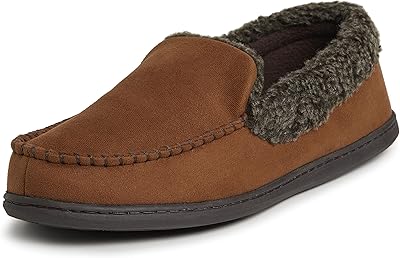 Pantoufles mocassins multi-matériaux ez fit pour hommes avec coutures fouettées pour une utilisation