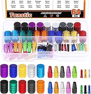 Jeu de bouchons de valve de pneu de vélo tanstic avec embouts