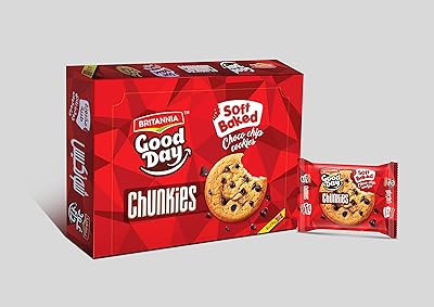 Biscuits moelleux aux pépites de chocolat britannia good day, 224 g, crémeux