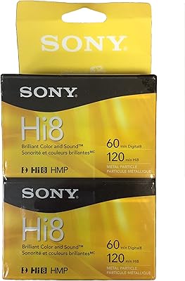Pack de 2 cassettes vidéo sony hi-8 hmpd - 120 minutes