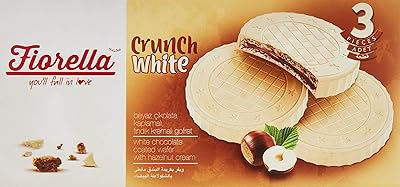 Gaufrette croustillante enrobée de chocolat fiorilla, 3 x 20 g