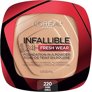 Fond de teint infallible fresh wear de l'oréal paris, tenue 24 heures, sable