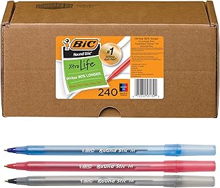Stylo à bille rond bic extra life, moyen