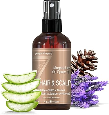 Spray anti-chute de cheveux au magnésium seven minerals pour hommes et femmes, 118