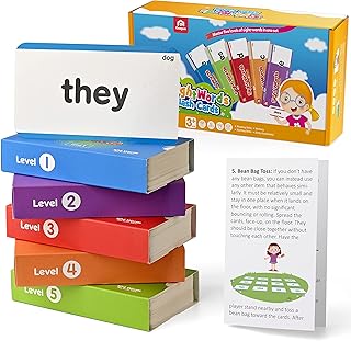 Cartes flash de vocabulaire cogam 520 mots, jouet éducatif montessori haute fréquence