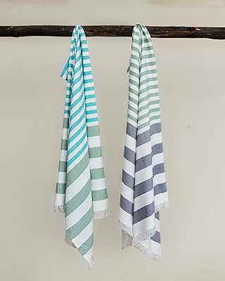 Serviette turque extra large mash 100 % bambou style cabana
