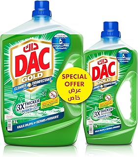 Désinfectant et nettoyant liquide multi-usages dac gold avec formule 3 fois plus intense