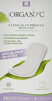 Protège-slips plat 100 % coton biologique certifié serviettes hygiéniques quotidiennes sans pâte