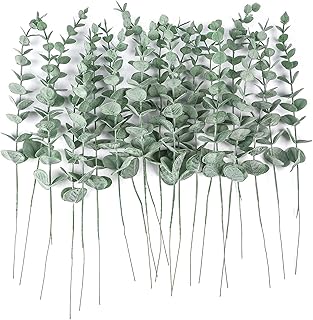 20 pièces tiges d'eucalyptus artificielles branches artificielles pour décoration de fête de mariage pièce maîtresse de fleur arrangement floral décoration de maison de ferme. Diaytar : Des prix qui défient toute concurrence