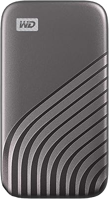 Ssd portable et externe western digital my passport, 1 to, gris, vitesse