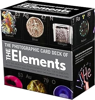 Jeu de cartes photographiques des éléments : avec de grandes et belles photographies des 118 éléments du tableau périodique. Diaytar : Là où commence votre expérience shopping idéale