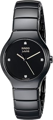 Montre pour femme true jubilee r27655752, affichage analogique, mouvement à quartz suisse, noir