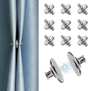 10 paires de supports de rideaux magnétiques, aimants de poids pour rideaux, pinces