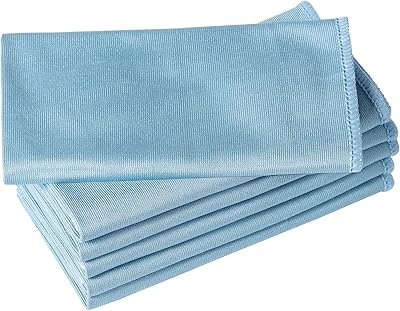 Chiffon de nettoyage pour verre en microfibre boimo, 16" x 16", bleu, paquet