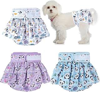 3pcs couches lavables réutilisables de qualité supérieure pour chiens couches pour chiens hautement