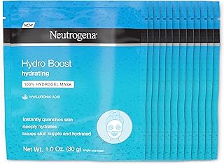 Masque facial hydratant et hydratant neutrogena hydro boost 100 % hydrogel avec acide