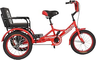 Tricycle 12" avec siège arrière (rouge) 100 % assemblé