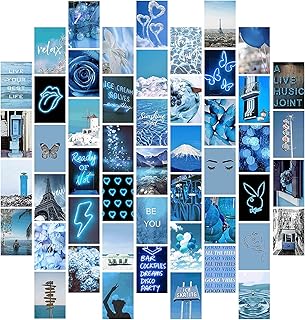 Ensemble de collage mural esthétique boao pour la décoration de chambre, 50 pièces