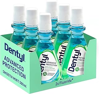 Rince de bouche denty advanced protection, haute teneur en fluorure, répare et protège