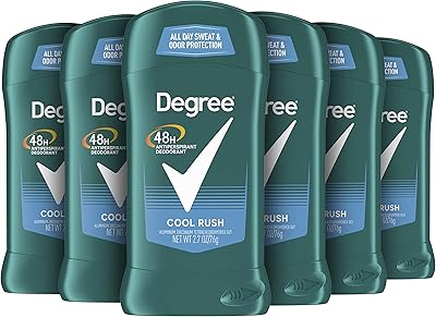 Déodorant degree men cool rush protection 48 heures 76,5 ml (pack de 6)