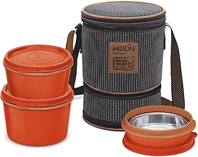 Récipient tiffin isotherme milton flexi - 3 récipients - 200, 350 et 500