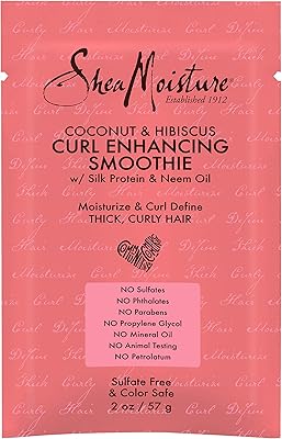 Smoothie shea moisture curl booster avec noix de coco et hibiscus, 2 oz