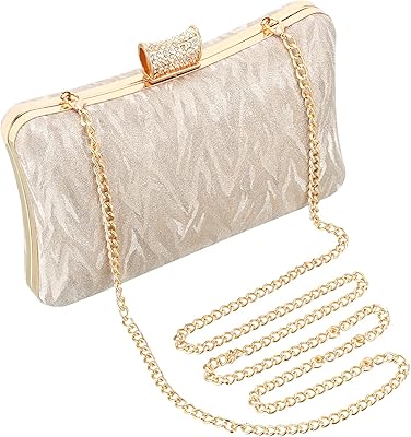 Sacs de soirée rucavono gold pour femmes sac à main en or
