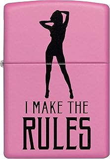 Briquet zippo 238 ci412242 i make the rules imprimé en noir avec silhouette