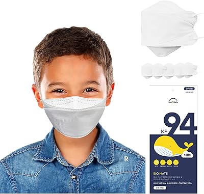 Masque facial jetable kf94 5 pièces, protection antivirus à 4 couches, efficacité du