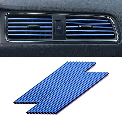 Leaf t 20pcs bandes de décoration de climatiseur de voiture pour sortie d'aération