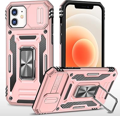 Coque pour appareil photo coulissant pour iphone 12/12 pro 6.1, béquille avec anneau magnétique intégré rotatif à 360 degrés, coque de protection antichoc, or rose – Photo produit Dakar Sénégal – Livraison rapide Coque pour appareil photo coulissant pour iphone 12/12 pro 6.1, béquille avec anneau magnétique intégré rotatif à 360 degrés, coque de protection antichoc, or rose. Transformez votre façon de consommer avec Diaytar Sénégal