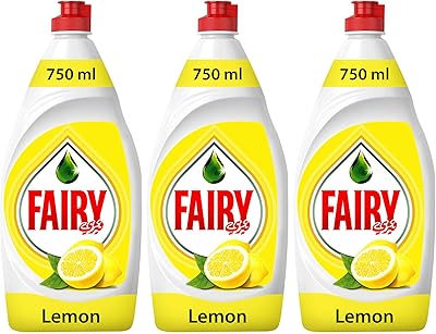 Liquide vaisselle pour les mains fairy lemon (750 ml, paquet de 3)