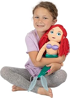 Lit câlin en peluche super doux disney princesse ariel, produit officiel disney franco