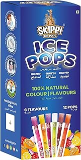 Skippy ice pops sucettes glacées 100% naturelles, barres de fruits, barres glacées (citron, mangue, orange, framboise, bulles, cola - 12 x 70 ml). Vos marques préférées à prix réduits sur Diaytar