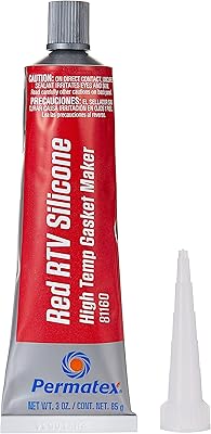 Joint en silicone rtv haute température permatex 81160 rouge, 3 oz