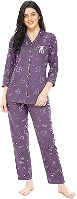 Ensemble pyjama en coton à imprimé panda avec chemise et ensemble pyjama