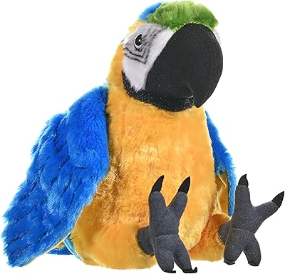 Peluche douce macaw cuddlekins de wild republic, cadeaux pour enfants 30 cm