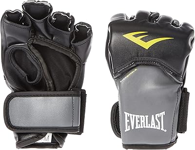 Gants de boxe everlast mma powerlock, everlast -p00000158- noir/gris