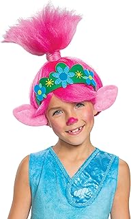 Déguisement trolls world tour coquelicot perruque film personnage enfant costume accessoire