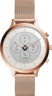 Montre intelligente hybride fossil smart pour femmes avec affichage permanent, fréquence cardiaque, suivi