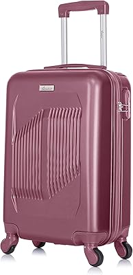 Bagage à coque rigide en abs léger et durable avec 4 roulettes silencieuses