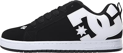Chaussures de skate dc court graffik pour hommes, noir, 44,5 eu
