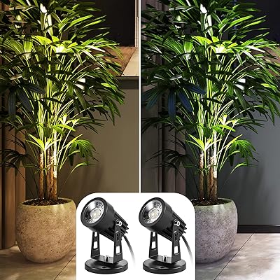 Paquet de 2 lampes d'éclairage d'intérieur à led janview avec cordon de 6"