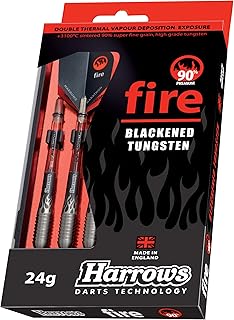 Fléchettes harrows unisexes pour adultes, 90 % de tungstène pur - noir, 22
