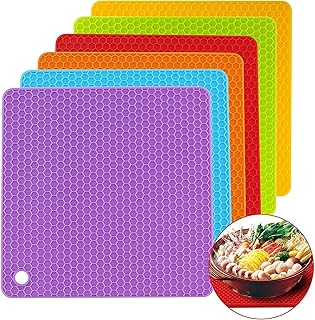 Goodern lot de 6 dessous de plat en silicone pour casseroles et poêles