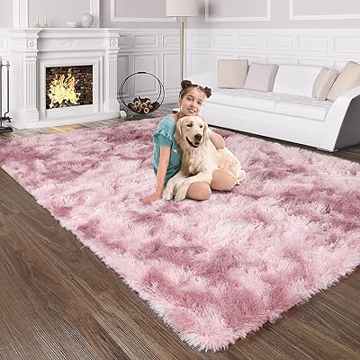 Tapis moelleux skihd pour salon, tapis à poils longs pour chambre à coucher, tapis en peluche douce pour salle de jeux pour enfants, tapis en fourrure pour enfants, tapis de dortoir universitaire pour garçons et filles (violet clair, 140 x 200 cm). Diaytar : Votre source de bonnes affaires en ligne